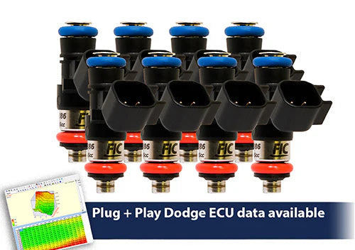 1000cc (100 lbs/hr at OE 58 PSI fuel pressure) FIC Fuel Injector Clinic Injector Set for Dodge Hemi Gen 1-4 Whipple Supercharger(High-Z)