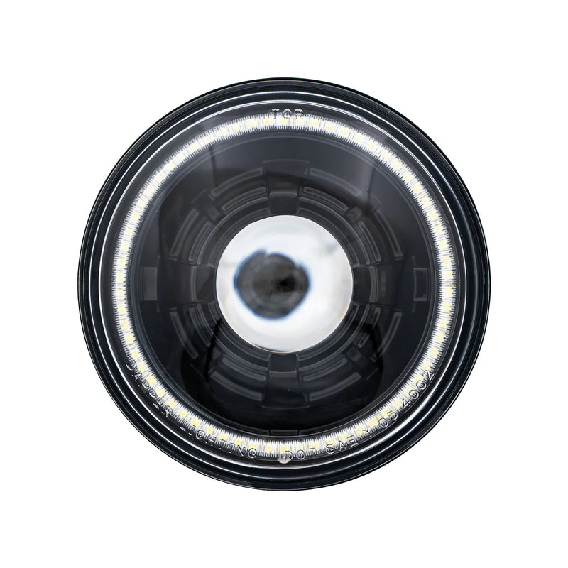 Load image into Gallery viewer, High/Low Beam Black 30W LED 575 with Classic Switchback Halo
