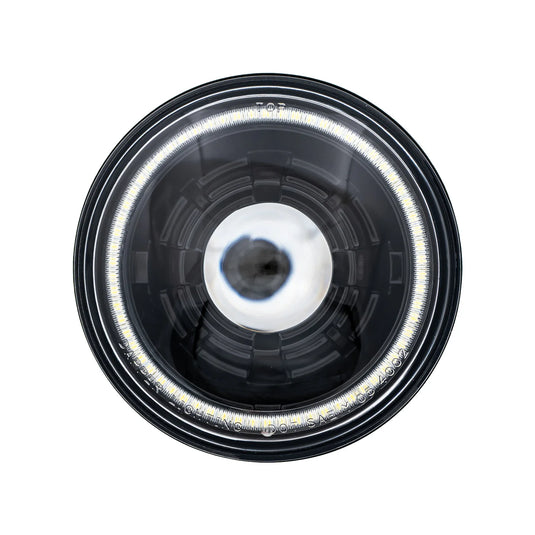 High/Low Beam Black 30W LED 575 with Classic Switchback Halo