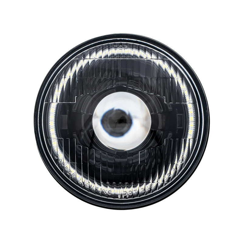 Load image into Gallery viewer, High/Low Beam Black 30W LED 575 with Classic Switchback Halo with Original Glass
