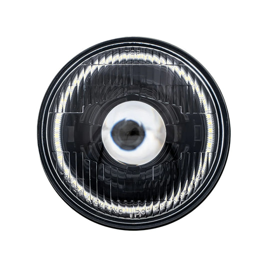 High/Low Beam Black 30W LED 575 with Classic Switchback Halo with Original Glass