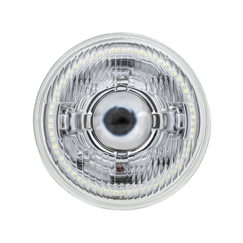 High/Low Beam Chrome 30W LED 575 with Classic Switchback Halo with Original Glass
