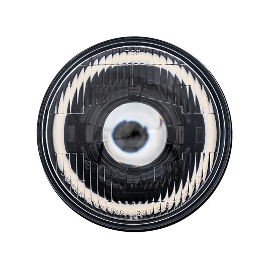 High/Low Beam Black 30W LED 575 with HDR Red Halo with Original Glass