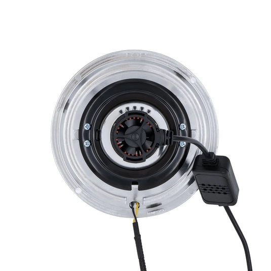 High/Low Beam Chrome 30W LED 575 with HDR Red Halo with Original Glass