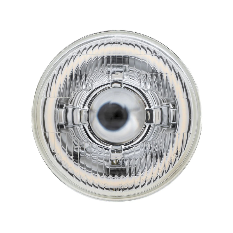 Load image into Gallery viewer, High/Low Beam Chrome 30W LED 575 with HDR Red Halo with Original Glass
