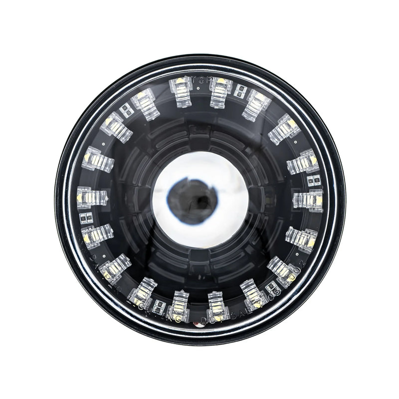 Load image into Gallery viewer, High/Low Beam Black 30W LED 575 with Modern Switchback Halo
