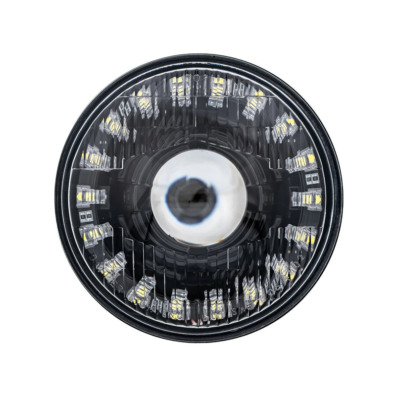 Load image into Gallery viewer, High/Low Beam Black 30W LED 575 with Modern Switchback Halo with Original Glass
