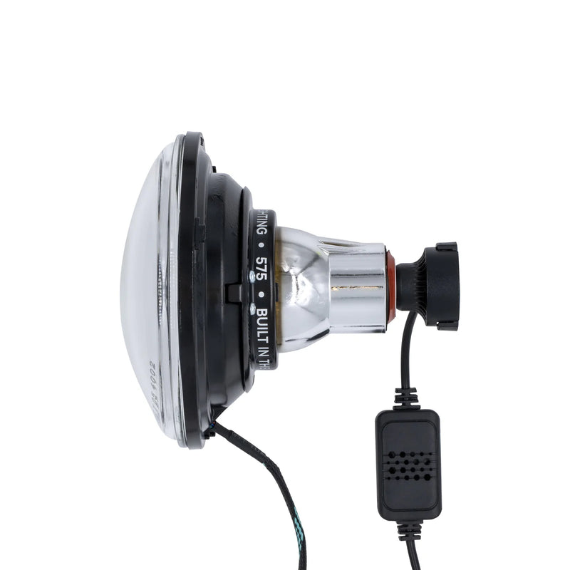 Load image into Gallery viewer, High/Low Beam Black 30W LED 575 with HDR Smoked RGB Halo
