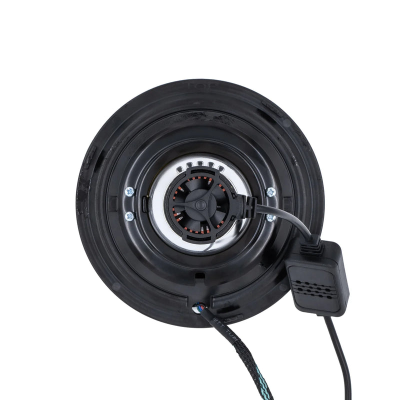 Load image into Gallery viewer, High/Low Beam Black 30W LED 575 with HDR Smoked RGB Halo with Original Glass
