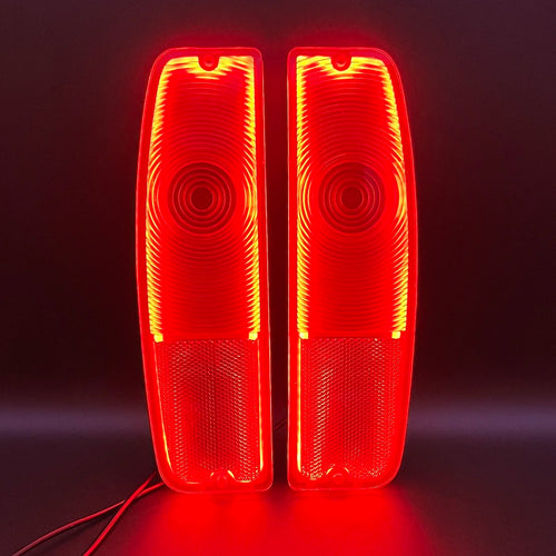 1964 - 1966 Ford F-Series Truck, Bronco, and Econoline LED Halo Taillights (Pair)