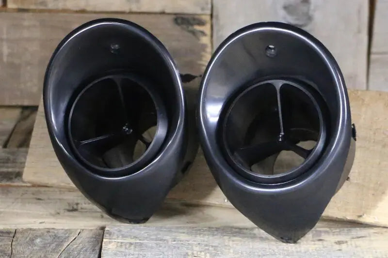 Load image into Gallery viewer, 67-68 Chevy Camaro Billet Aluminum Triple Vane A/C Vents with Black Bezel
