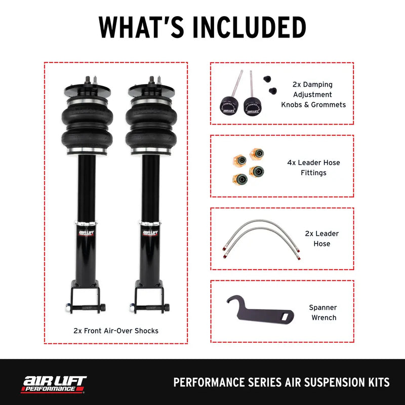 Load image into Gallery viewer, 2011-2023 Dodge Challenger/Charger Performance Air Suspension Front Kit
