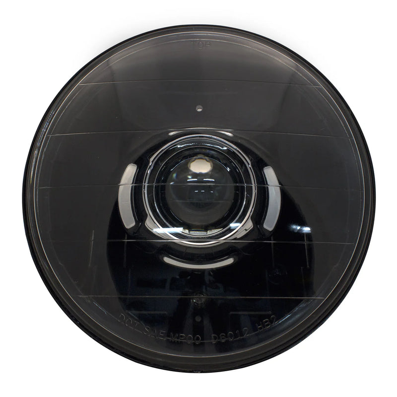 Load image into Gallery viewer, Black V1 Projector Headlamp with Black Shroud with Halogen Bulbs

