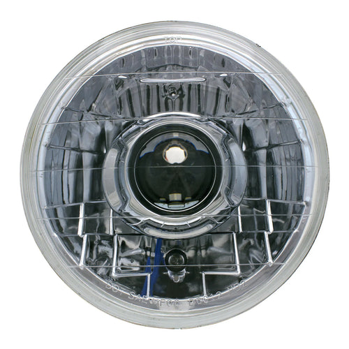 Chrome V1 Projector Headlamp with Chrome Shroud with Halogen Bulbs