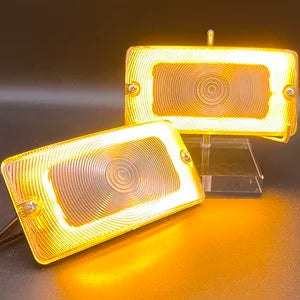 1959 - 1964 Ford F-Series Truck LED Halo Parking Lights (Pair)