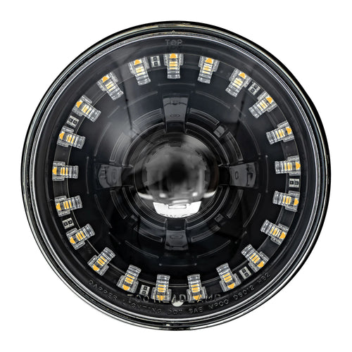Black LED Seven with Modern Switchback Halo