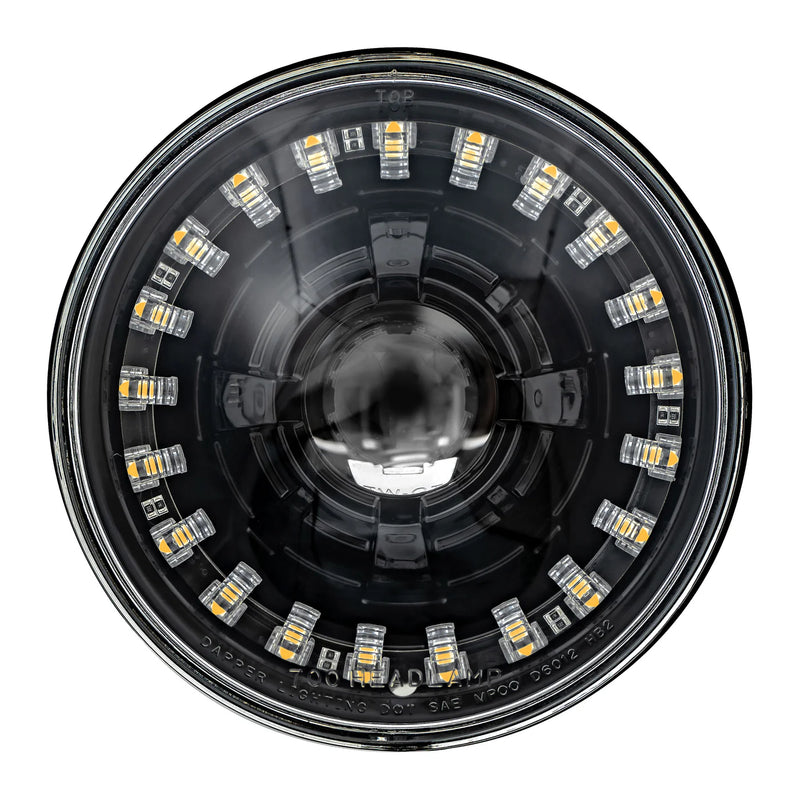 Load image into Gallery viewer, Black LED Seven with Modern Switchback Halo
