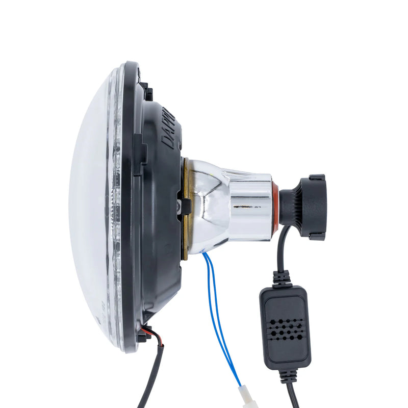 Load image into Gallery viewer, Black LED Seven with Modern Switchback Halo
