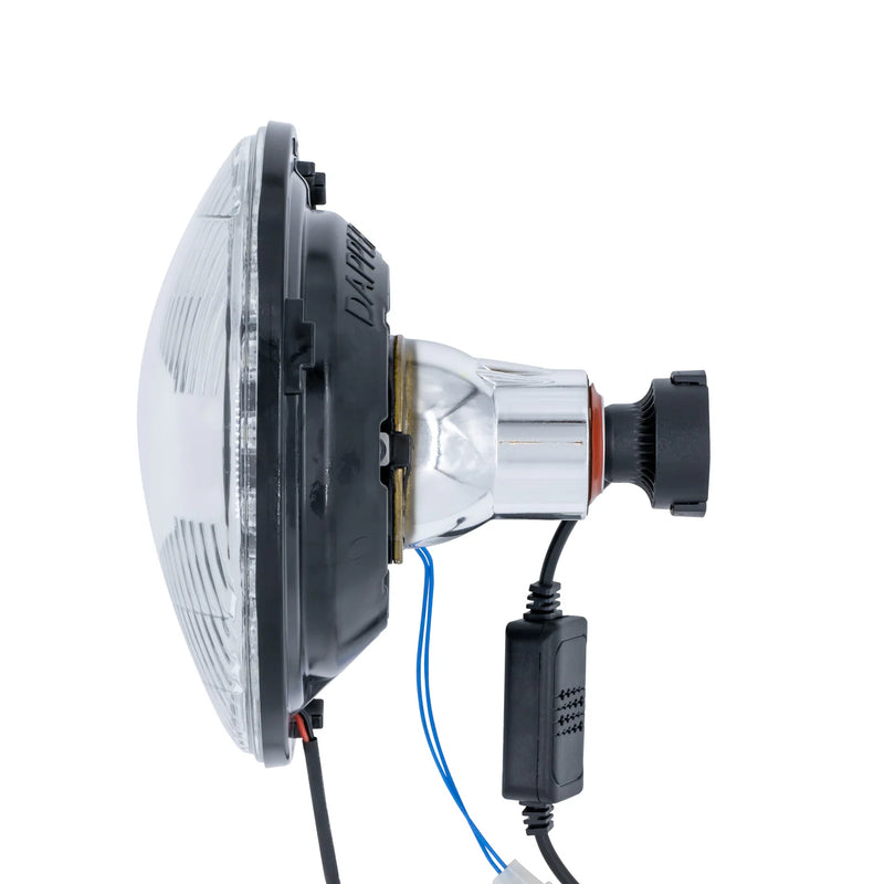 Load image into Gallery viewer, Black LED Seven with Modern Switchback Halo with Original Glass
