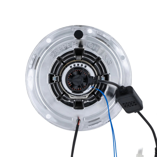 Chrome LED Seven with Classic Switchback Halo with Original Glass