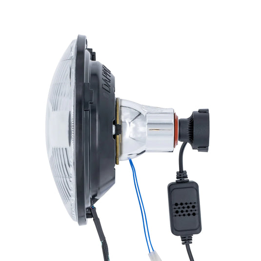 Black LED Seven with RGB Switchback Halo with Original Glass