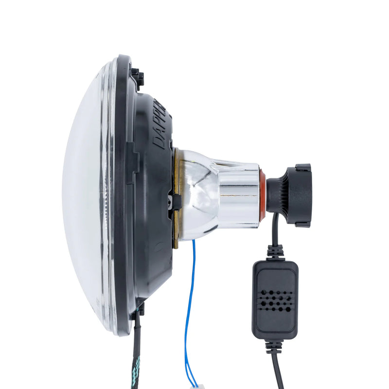 Load image into Gallery viewer, Black LED Seven with RGB Switchback Halo
