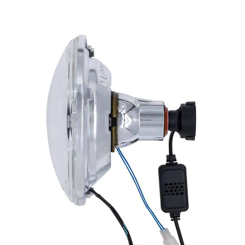 Load image into Gallery viewer, Chrome LED Seven with RGB Switchback Halo
