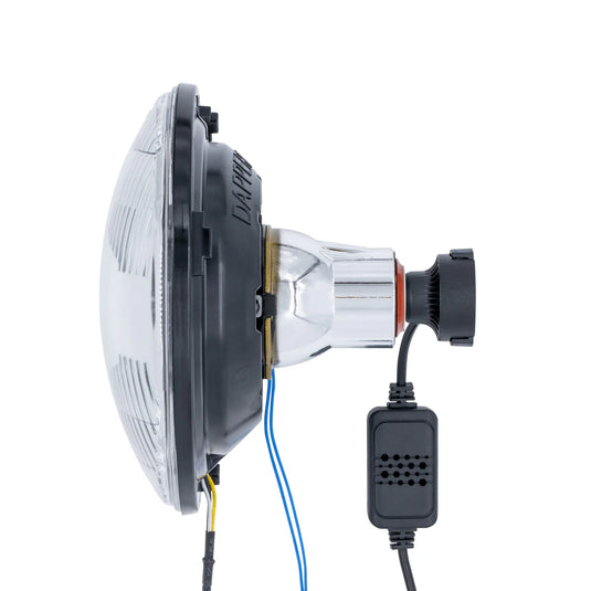 Black LED Seven with HDR Switchback Halo with Original Glass