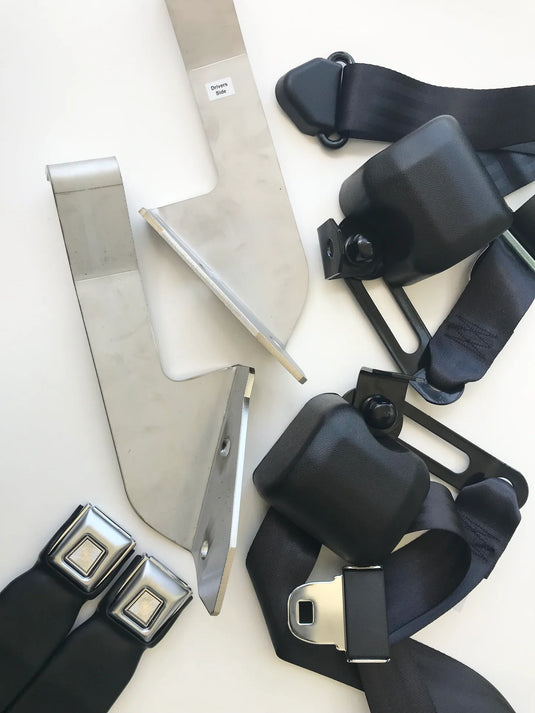 1968-72 GTO Convertible Front 3-Point Seat Belts