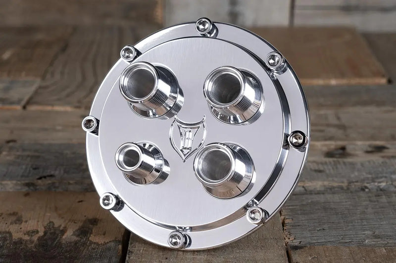 Load image into Gallery viewer, Diablo Round A/C Bulkhead with Cap Screws
