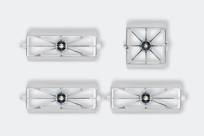 Load image into Gallery viewer, 1973-80 Chevy Truck – Blazer A/C Aluminum Vent Blue LED
