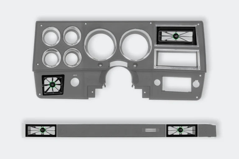 Load image into Gallery viewer, 1981-87 Chevy Truck – Blazer A/C Aluminum Vent Green LED
