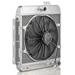 42mm Performance Radiator Module (Chevrolet Bel Air 1955-57 I6/SBC W/ TOC) W/ 16″ SPAL Fan, Downflow