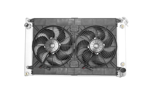 42mm Performance Radiator Module (Chevrolet C10 Truck 1967-72 SB/BB W/ TOC) W/ Dual 14″ SPAL Fans