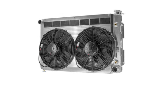 55mm Performance Radiator Module (Chevrolet Camaro/Pontiac Firebird 1967-69 SB W/ TOC) W/ Dual 13″ SPAL Fans
