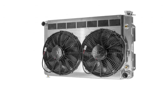 55mm Performance Radiator Module (Chevrolet Camaro/Pontiac Firebird 1967-69 SB W/ TOC) W/ Dual 13″ SPAL Fans