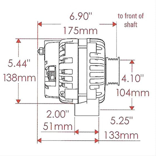 Powermaster Street Alternators 58247