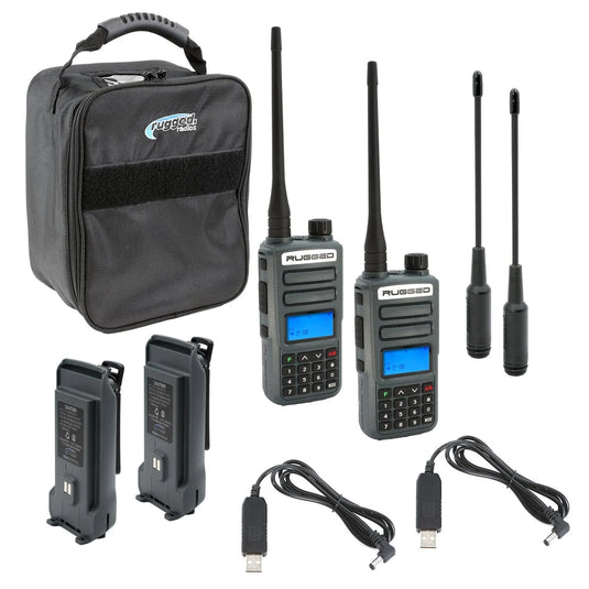 ADVENTURE PACK - Rugged GMR2 GMRS and FRS Hand Held Radios pair