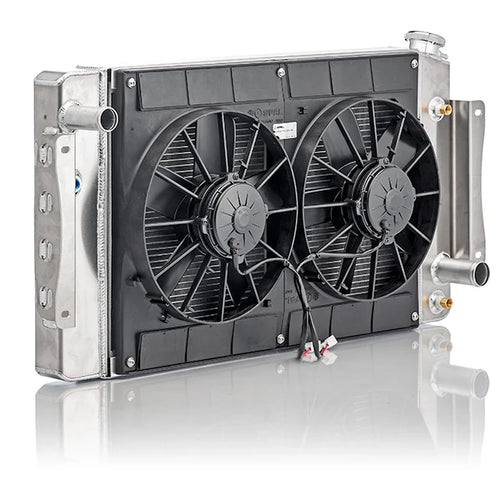 42mm Performance Radiator Module (Chevrolet Bel Air 1955-57 SBC/BBC W/ TOC) W/ Dual 11″ SPAL Fans