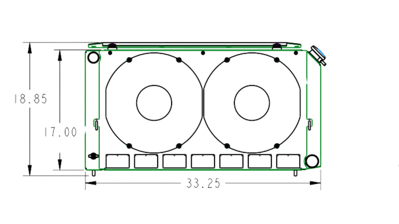 Load image into Gallery viewer, 55mm Performance Radiator Module (Chevrolet Chevelle 1968-72 SB/BB) W/ Dual 13″ SPAL Fans
