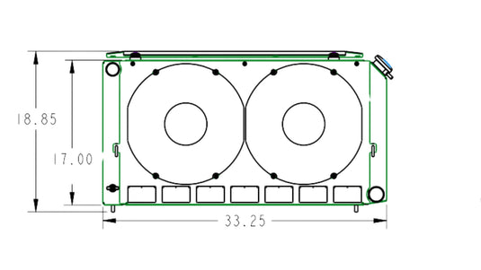 55mm Performance Radiator Module (Chevrolet Chevelle 1968-72 SB/BB) W/ Dual 13″ SPAL Fans