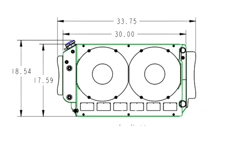 Load image into Gallery viewer, 55mm Performance Radiator Module (Chevrolet Chevelle 1964-67 LS W/ EOC &amp; PSC) W/ Dual 12″ SPAL Fans

