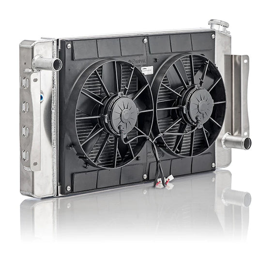 42mm Performance Radiator Module (Chevrolet Bel Air 1955-57 SBC/BBC) W/ Dual 11″ SPAL Fans