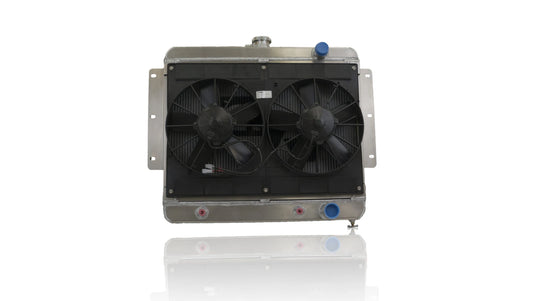 42mm Performance Radiator Module (Chevrolet C10 Truck 1967-72 SB/BB) W/ Dual 11″ SPAL Fans