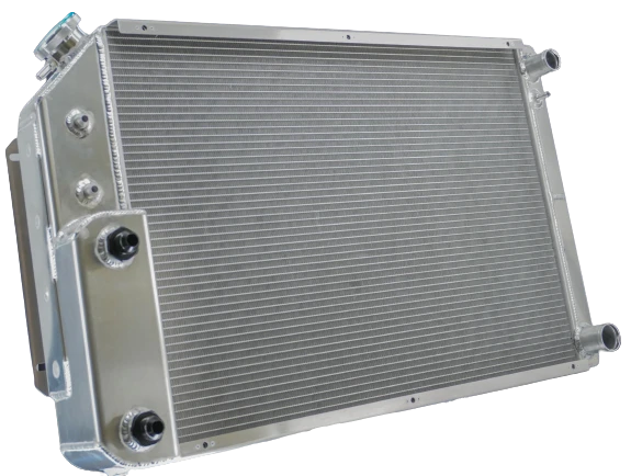 Load image into Gallery viewer, 55mm Performance Radiator Module (Chevrolet Camaro/Pontiac Firebird 1967-69 LS W/ EOC &amp; PSC) W/ Dual 11″ SPAL Fans
