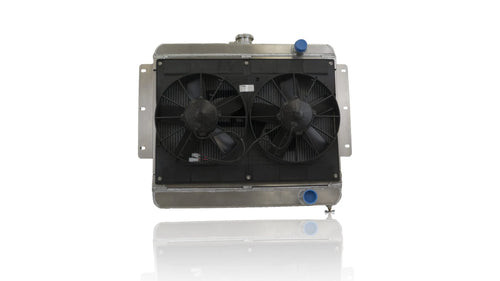42mm Performance Radiator Module (Chevrolet Impala 1959-64 SB/BB W/ TOC) W/ Dual 11″ SPAL Fans