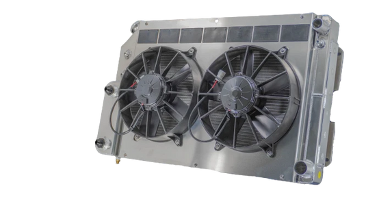 55mm Performance Radiator Module (Chevrolet Camaro/Pontiac Firebird 1967-69 LS W/ EOC & PSC) W/ Dual 11″ SPAL Fans