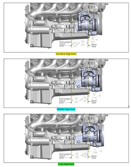 LOW LS COMPLETE ACCESSORY DRIVE SYSTEM (ALT, P/S & A/C)