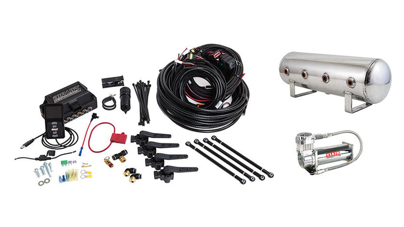 Load image into Gallery viewer, AIR LIFT PERFORMANCE&#39;S  3H (HEIGHT) 1/4 FULL KIT, TANK, COMPRESSOR

