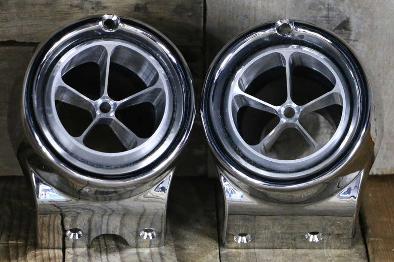 Load image into Gallery viewer, 67-72 Chevy Truck Billet Aluminum 5 Vane A/C Vents with Chrome Bezel
